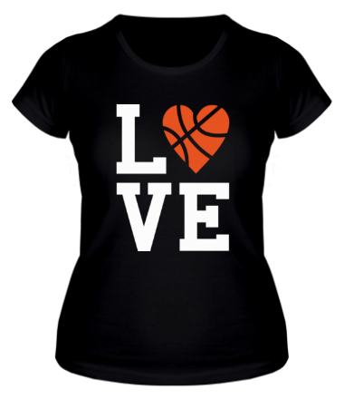 Женская футболка Моя любовь - баскетбол