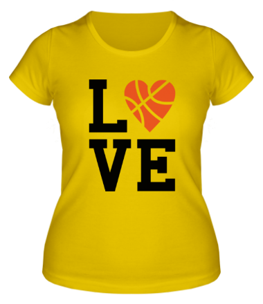 Женская футболка Моя любовь - баскетбол