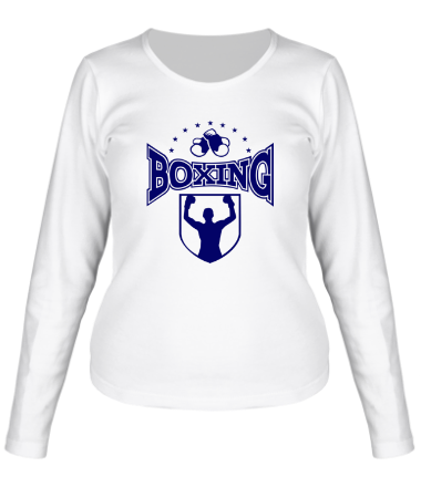 Женская футболка длинный рукав Boxing (бокс)