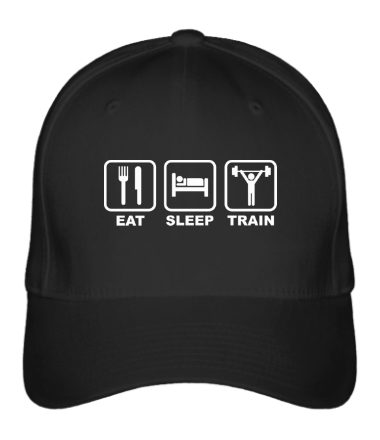 Бейсболка Eat sleep train