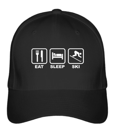 Бейсболка Eat Sleep Ski