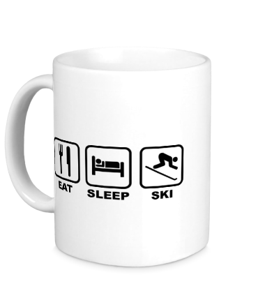 Кружка Eat Sleep Ski