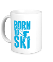 Кружка Born to ski фото