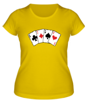 Женская футболка Четыре туза фото