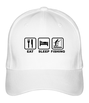 Бейсболка Eat Sleep Fishing