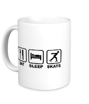 Кружка Eat sleep skate
