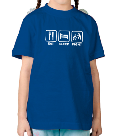 Детская футболка Eat Sleep Fight