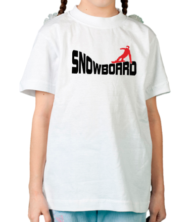 Детская футболка Snowboard