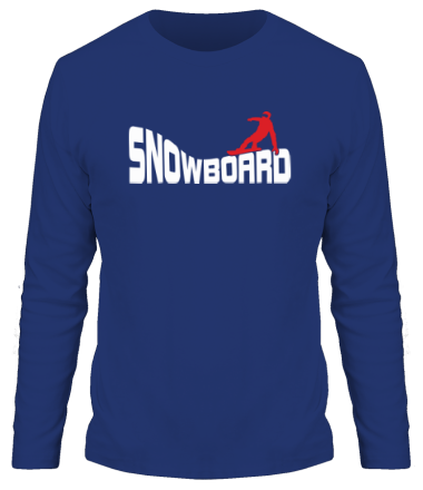 Мужская футболка длинный рукав Snowboard