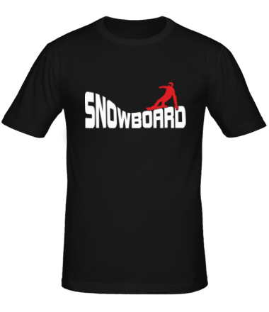 Мужская футболка Snowboard