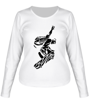 Женская футболка длинный рукав Скейтер фото
