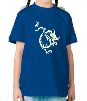 Детская футболка Китайский водяной дракон (свет) фото