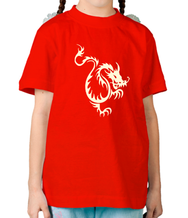 Детская футболка Китайский водяной дракон (свет)