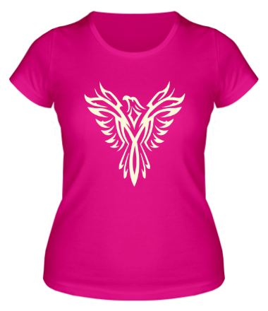 Женская футболка Феникс узор (свет)