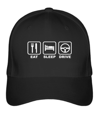 Бейсболка Eat sleep drive