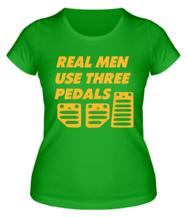 Женская футболка Три педали