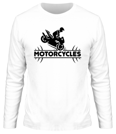 Мужская футболка длинный рукав Мотоциклы