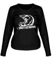 Женская футболка длинный рукав motocross фото