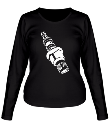 Женская футболка длинный рукав Свеча накаливания