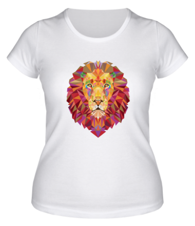 Женская футболка Абстрактный лев
