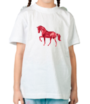 Детская футболка Абстрактный конь фото