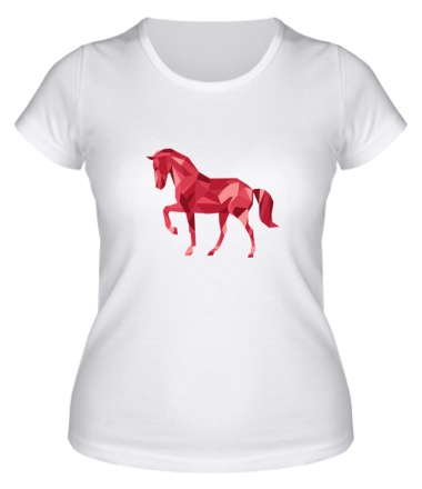 Женская футболка Абстрактный конь