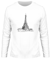 Мужская футболка длинный рукав Париж фото