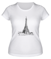 Женская футболка Париж фото