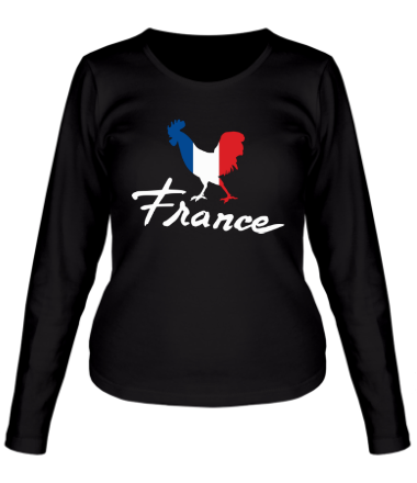 Женская футболка длинный рукав Франция