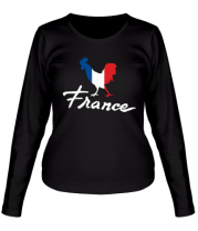 Женская футболка длинный рукав Франция фото