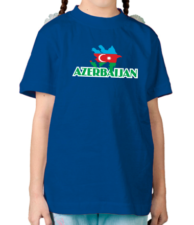 Детская футболка Карта Азербайджана