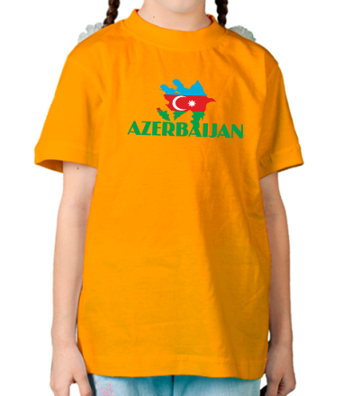 Детская футболка Карта Азербайджана