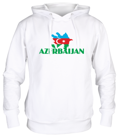 Толстовка худи Карта Азербайджана