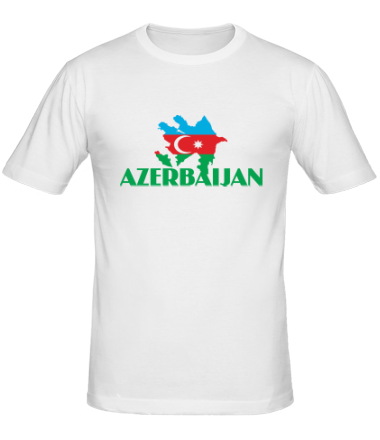 Мужская футболка Карта Азербайджана