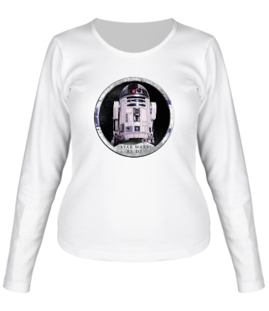 Женская футболка длинный рукав Star Wars R2D2