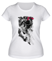 Женская футболка Медведик на мопедике фото