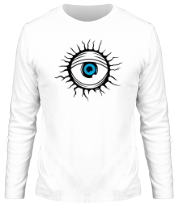 Мужская футболка длинный рукав Демонический глаз фото