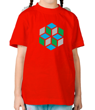 Детская футболка Кубики