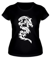 Женская футболка Дракон узор фото