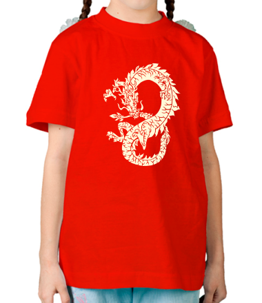 Детская футболка Древний китайский дракон (свет)
