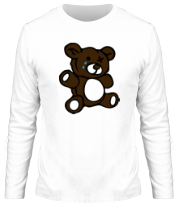 Мужская футболка длинный рукав Плюшевый медведь фото