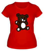 Женская футболка Плюшевый медведь фото