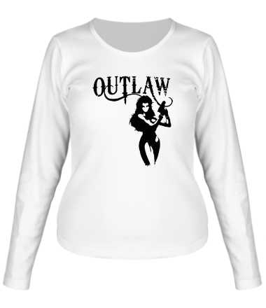 Женская футболка длинный рукав Outlaw