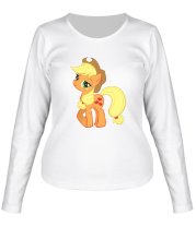 Женская футболка длинный рукав Applejack | My little pony фото