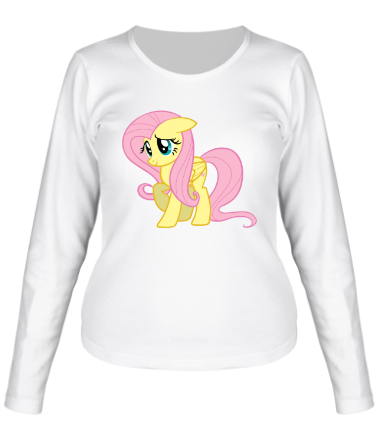 Женская футболка длинный рукав Fluttershy | My little pony