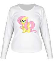 Женская футболка длинный рукав Fluttershy | My little pony