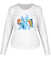Женская футболка длинный рукав Rainbow Dash | My little pony фото