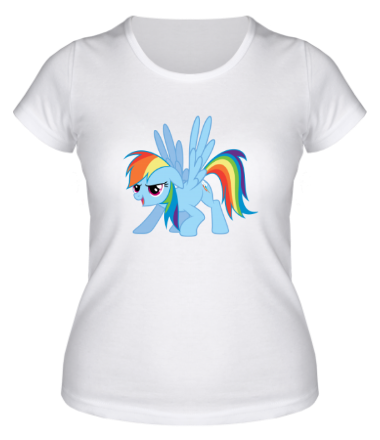 Женская футболка Rainbow Dash | My little pony