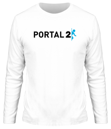 Мужская футболка длинный рукав Portal 2