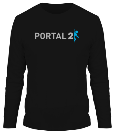 Мужская футболка длинный рукав Portal 2